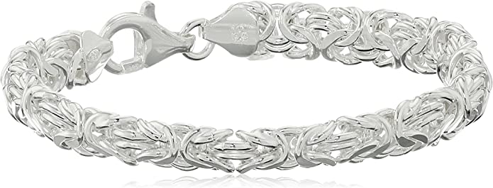 Sterling Silver Byzantine Bracelet