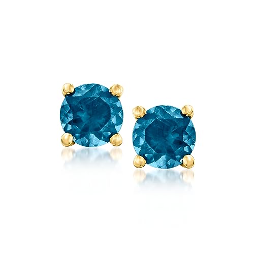 Karma Hoop Earrings - Blue Topaz