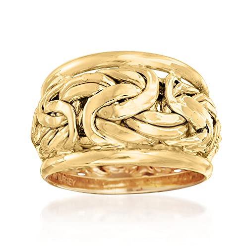 Ross-Simons 14kt Yellow Gold Byzantine Link Ring – 4aShopOnline