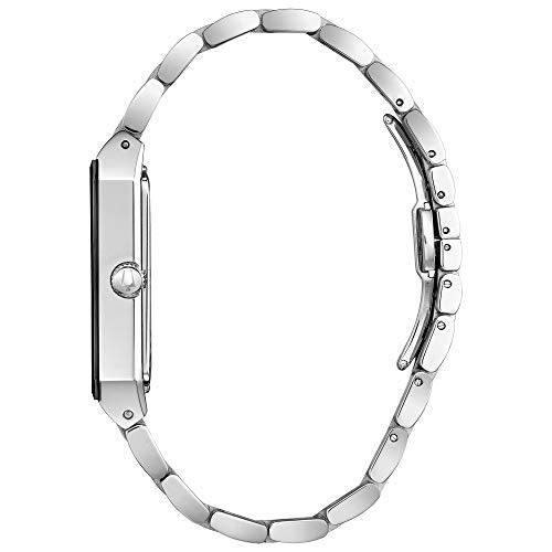 Bulova Men's Quartz Dress Watch with Stainless Steel Strap, Silver, 25  (Model: 96D145)