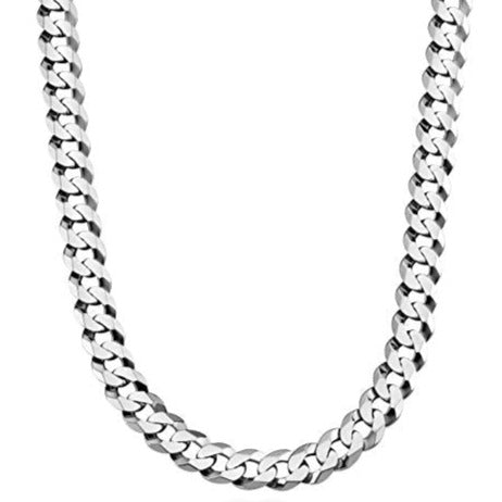 LV_ Men Cuban Link Chain Rock Necklace Letter Design Steel