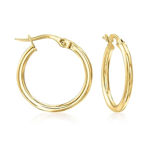 Ross-Simons Italian 2mm 18kt Yellow Gold Hoop Earrings – 4aShopOnline