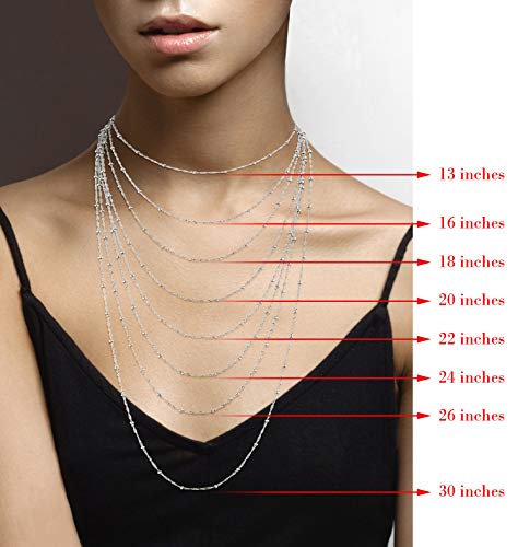 Miabella Italian Diamond-Cut Braided Rope Chain Necklace