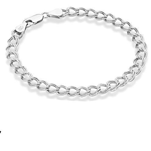 Seaxwolf Jewelry Designs  Sterling Silver Bold Double Link Chain Bracelet