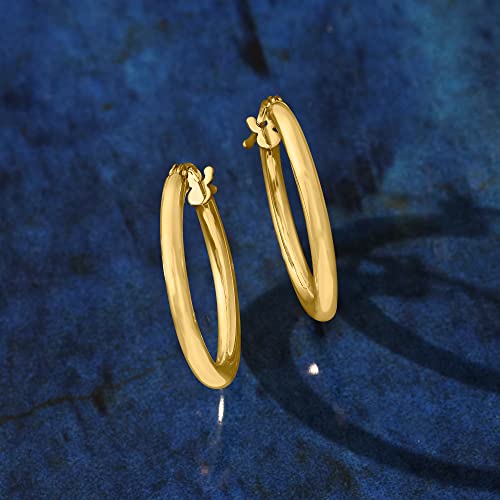 Ross-Simons Italian 2mm 18kt Yellow Gold Hoop Earrings – 4aShopOnline