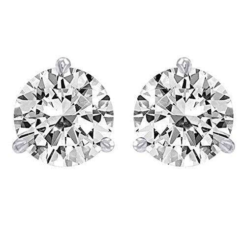 Houston Diamond District 1 Carat Solitaire Diamond Stud Earrings