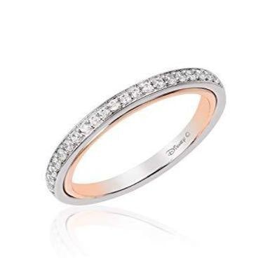  Jewelili Enchanted Disney Fine Jewelry 14K Rose Gold