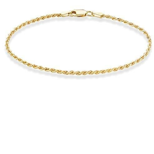 Miabella 18K Gold Over Sterling Silver Italian Diamond-Cut Braided