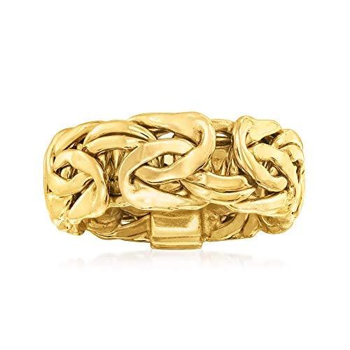 Ross-Simons 18kt Yellow Gold Over Sterling Silver Large Byzantine