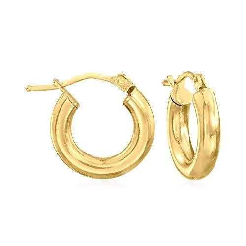 Ross-Simons Italian 14kt Yellow Gold Oval Hoop Earrings