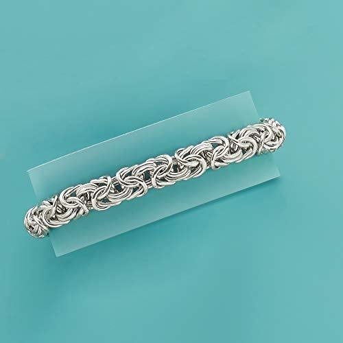 Ross-Simons Sterling Silver Small Byzantine Bracelet. 7 inches