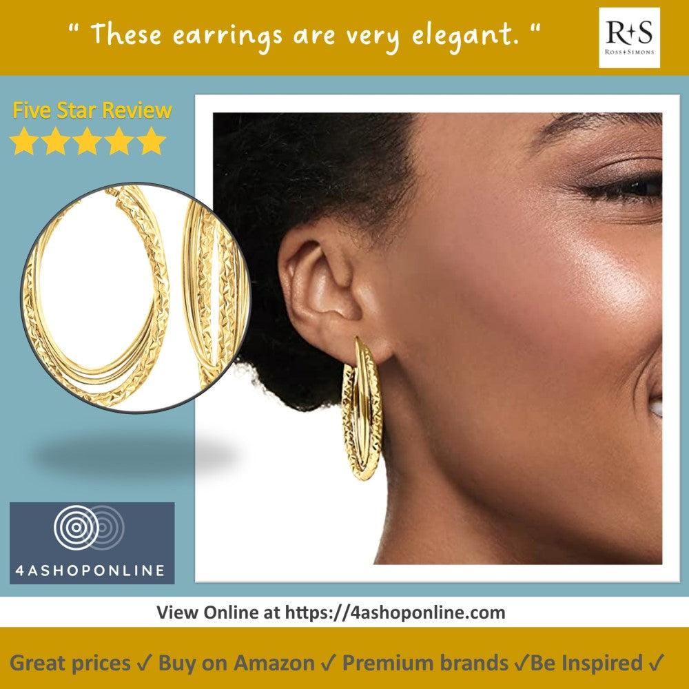 You will love the look of these Ross-Simons Italian 14kt Yellow Gold Triple Hoop Earrings!