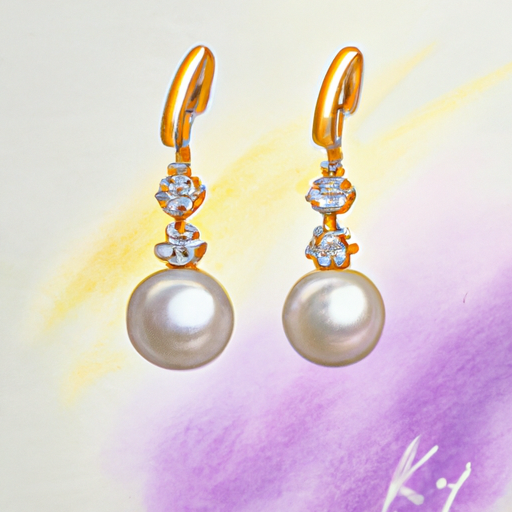 Timeless Elegance: Jewelili 10K Gold Pearl & Cubic Zirconia Stud Earrings