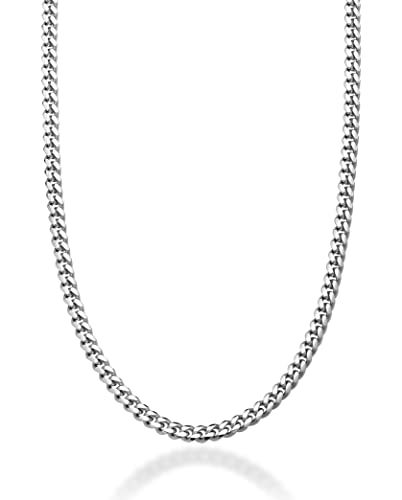 V Letter Simple 925 Italian Silver Necklace