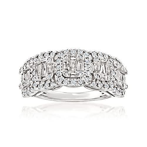 Ross-Simons 1.00 ct. t.w. Round and Baguette Diamond Ring in