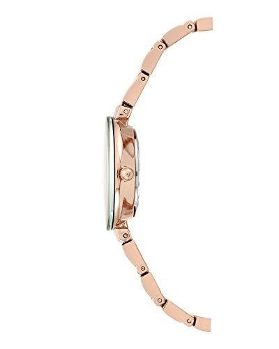 Anne Klein Women's AK/2434RGRG Diamond-Accented Rose Gold-Tone Bracele ...