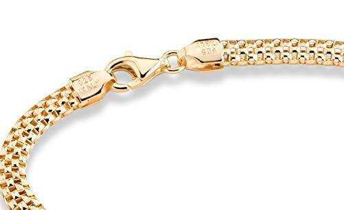 Sterling Silver Chain Link Charm Bracelet 6.3mm, Standard Women's Adult Size 7.5